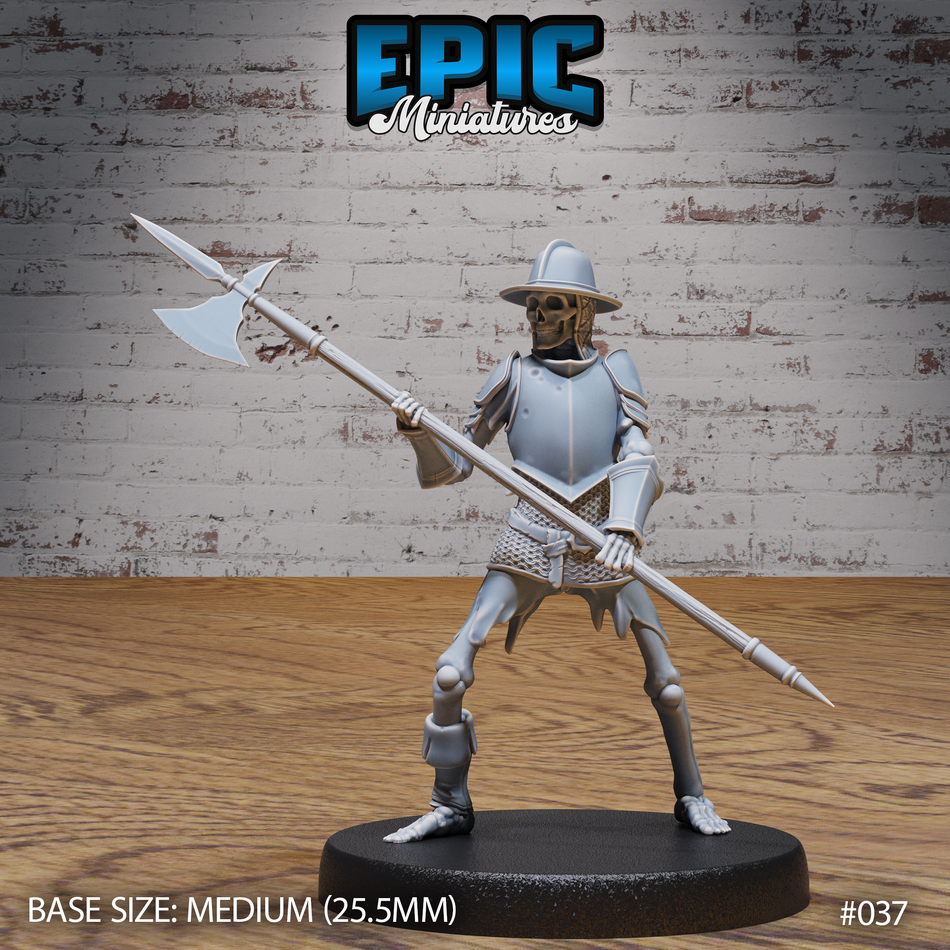 Skeleton Army Halberd
