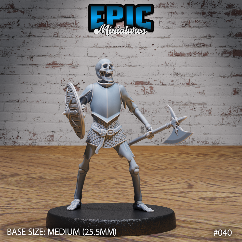 Skeleton Army Axe & Shield