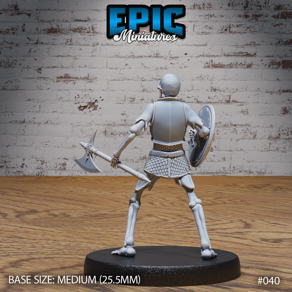 Skeleton Army Axe & Shield