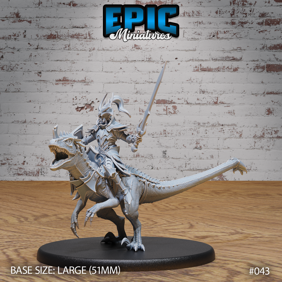 Dark Elf Raptor Rider 3D Print