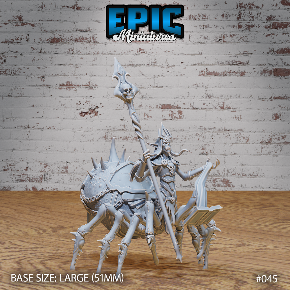 Dark Elf Drider Lich Lord Summoning 3D Print