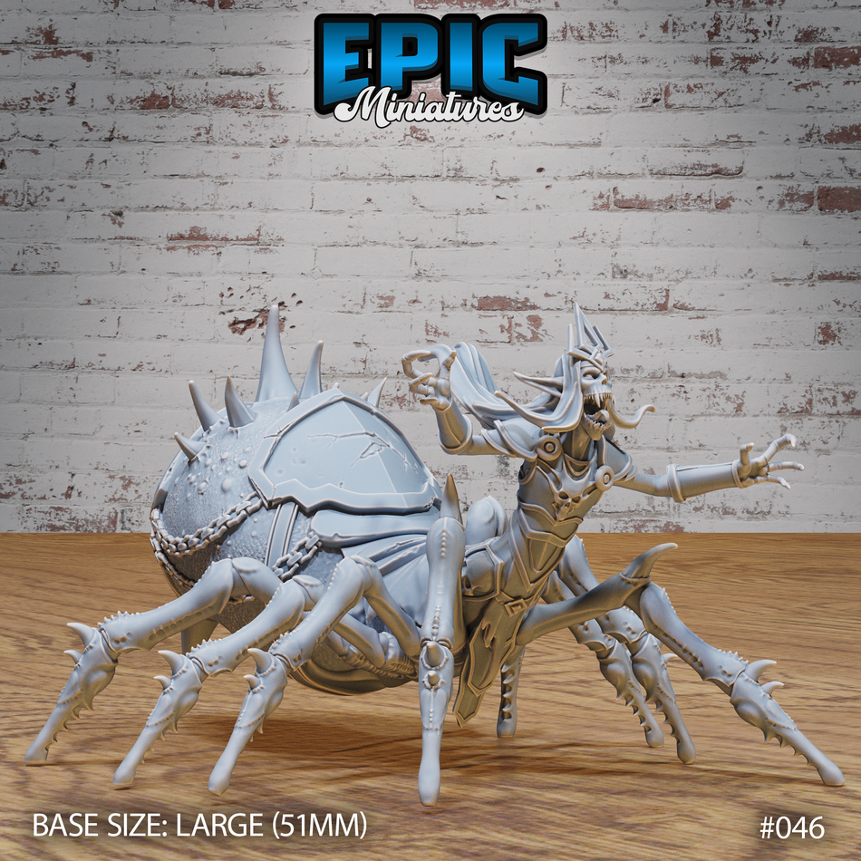 Dark Elf Drider Lich Lord Angry 3D Print
