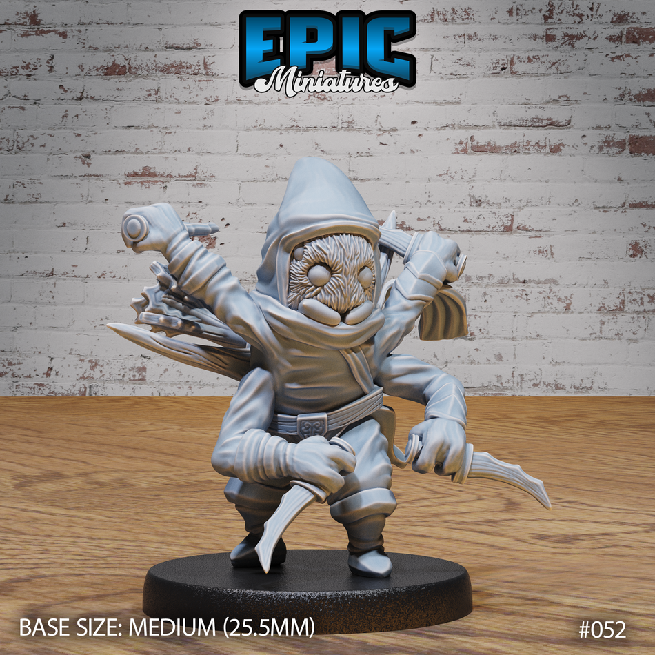 Dark Elf Spider Folk Assassin Attacking 3D Print