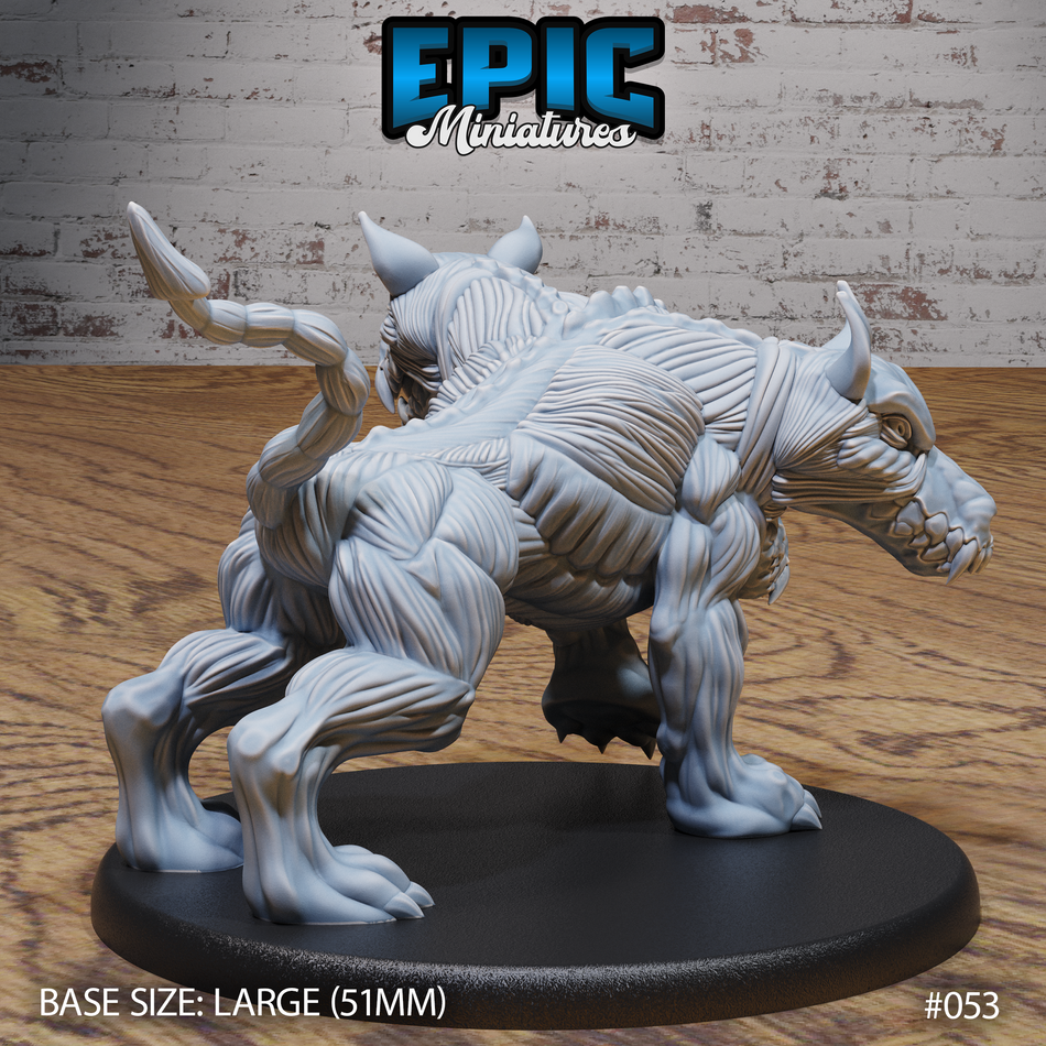 Skinned Cerberus Sniffing
