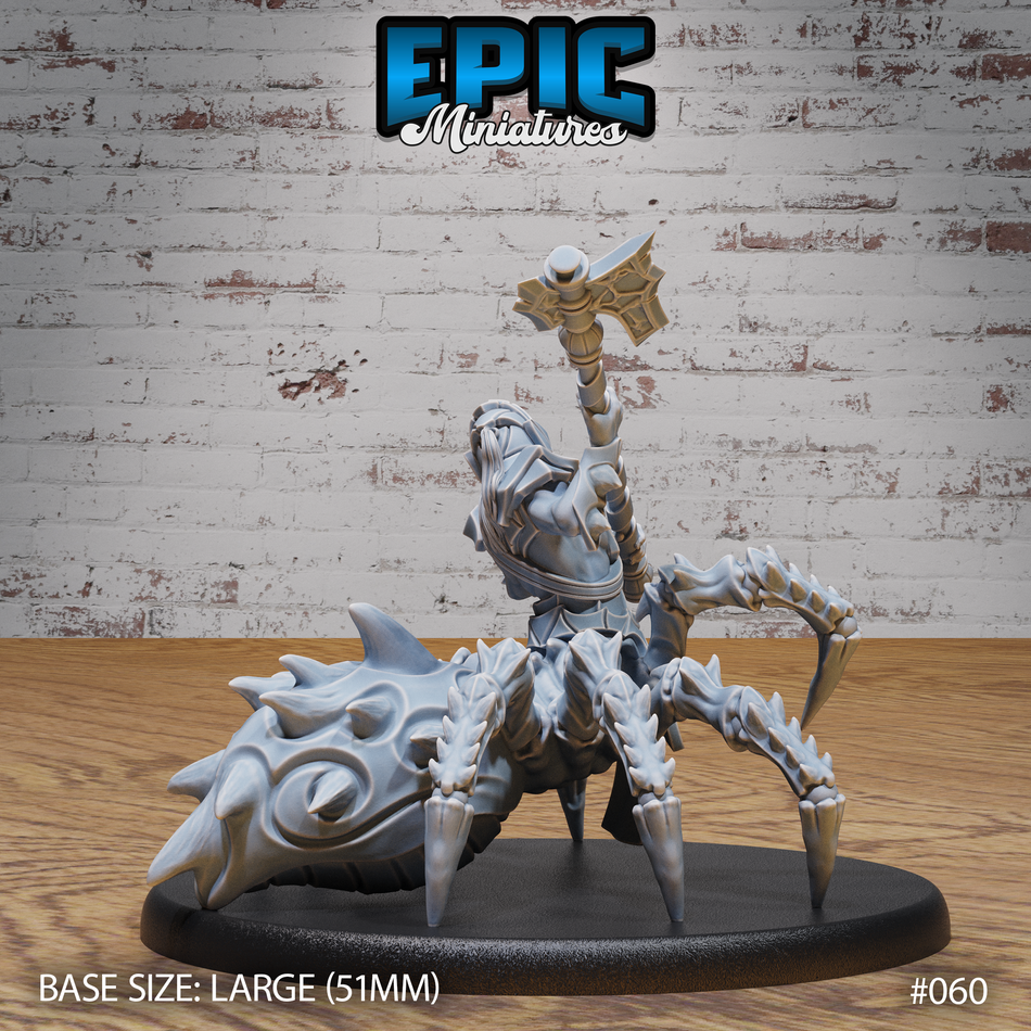 Dark Elf Drider Folk Warrior 3D Print