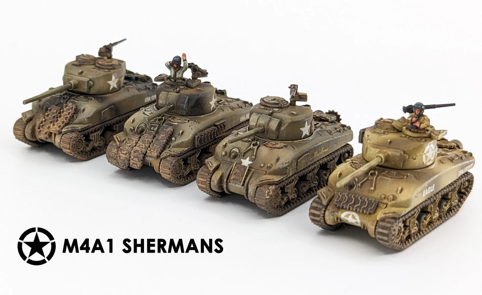 12mm WW2 Allied M4A1 Sherman