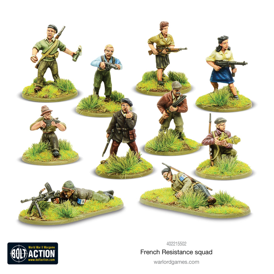 Bolt Action French Resistance Squad