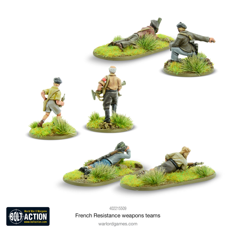 Bolt Action French Resistance Weapons Teams