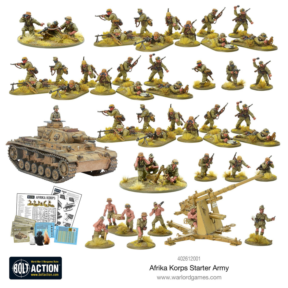 Bolt Action Afrika Korps Army Starter Army