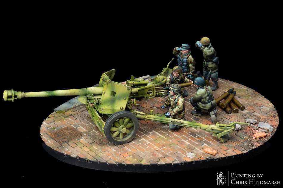 German Fallschirmjäger WW2 Pak 40 Anti Tank Gun