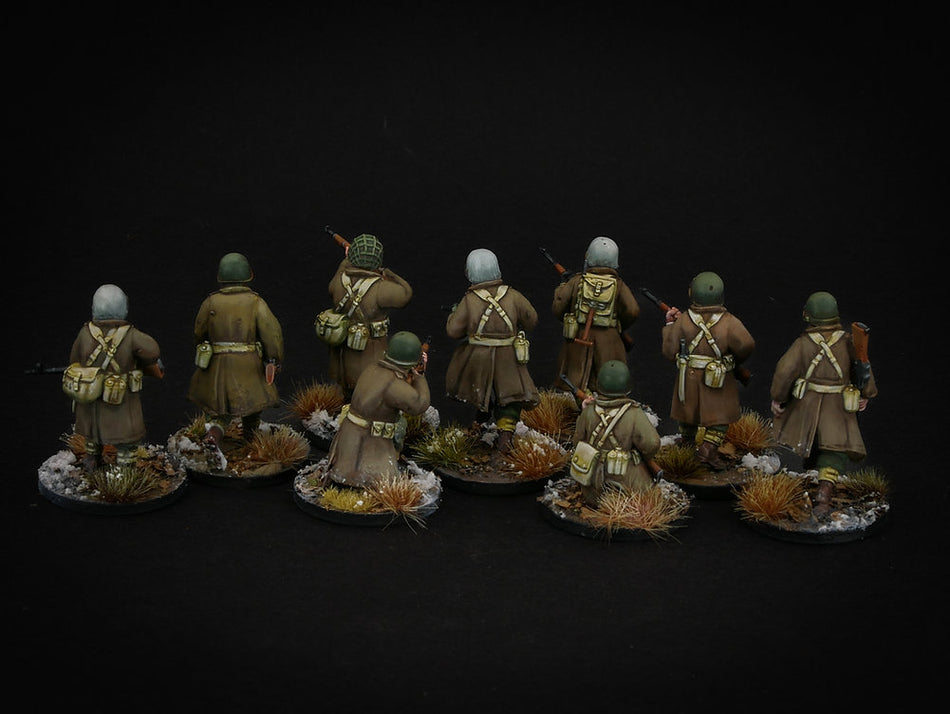 US Winter Infantry Squad in Greatcoats
