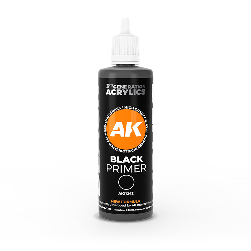 AK Interactive 3GEN - AK11242 BLACK PRIMER 100ml