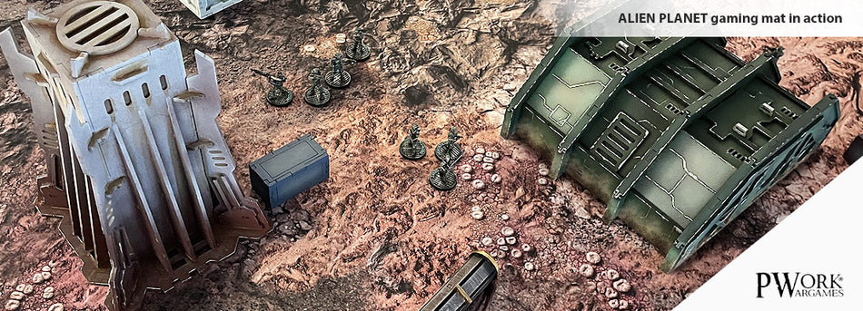 Game Mat "Alien Planet" neoprene 44" x 60"