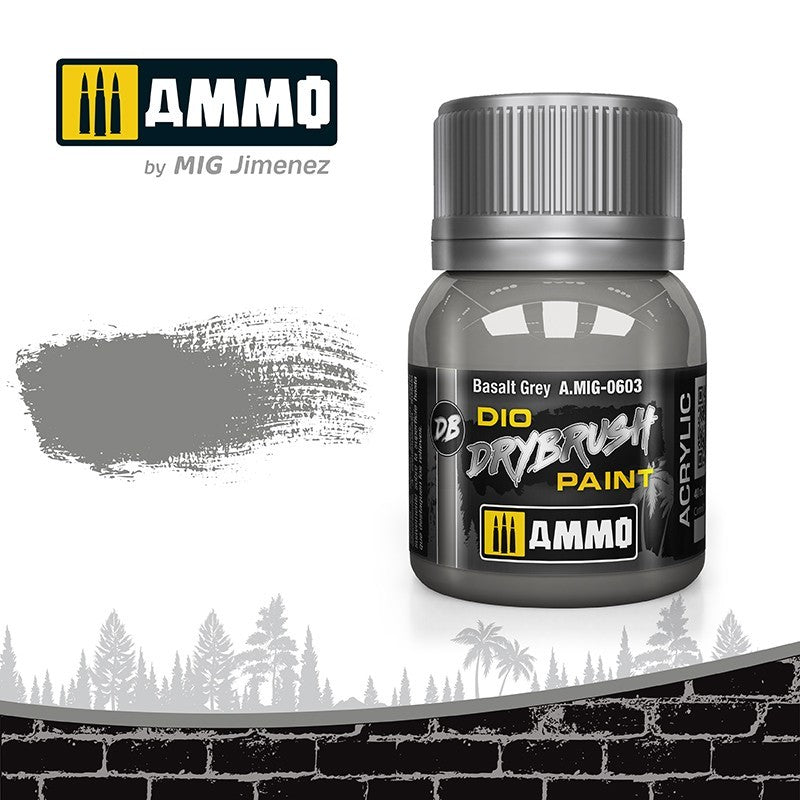 Ammo MIG Dio DRYBRUSH Basalt Grey A.MIG-0603