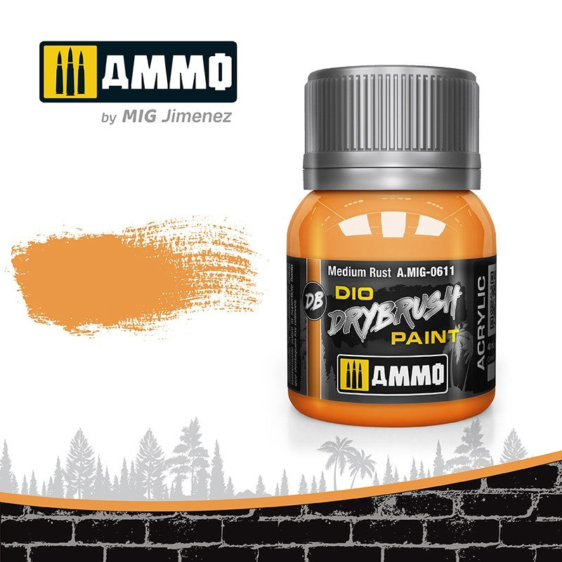 Ammo MIG Dio DRYBRUSH Medium Rust A.MIG-0611