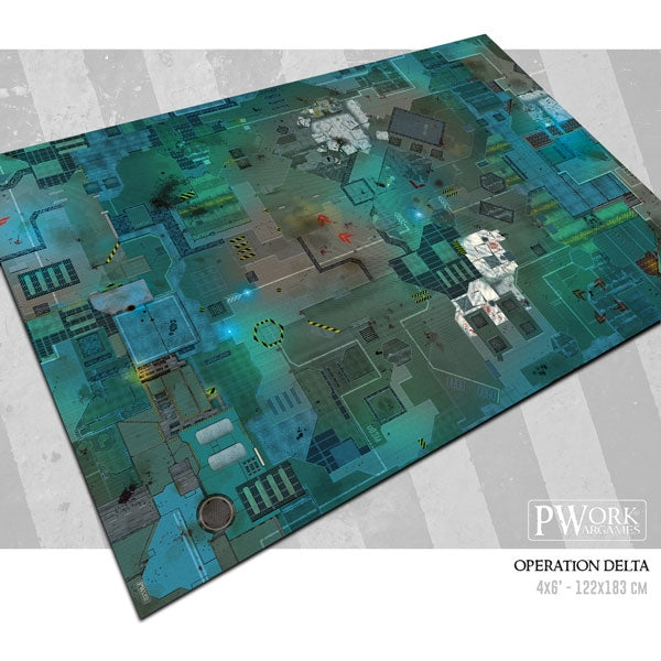 Game Mat "Operation Delta" neoprene 44" x 60"