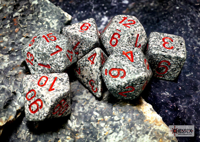 Speckled Granite Polyhedral 7-Dice Set