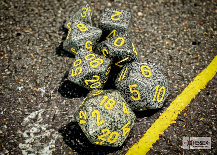 Speckled Urban Camo Polyhedral 7-Dice Set