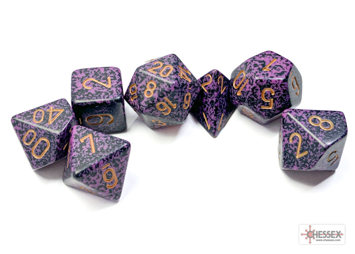 Speckled Hurricane Polyhedral 7-Dice Set