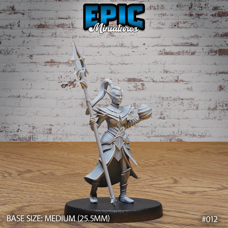 Dark Elf Army Sorceress 3D Print