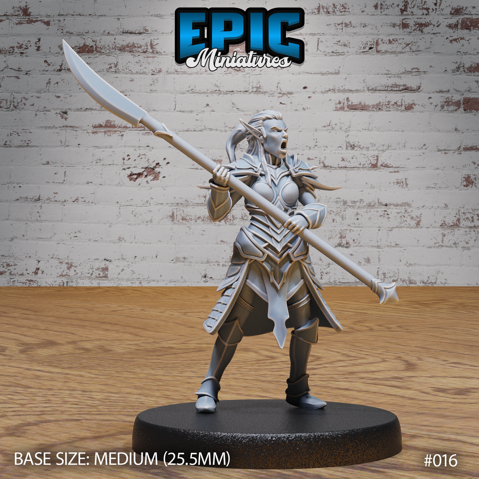 Dark Elf Army Spear 3D Print