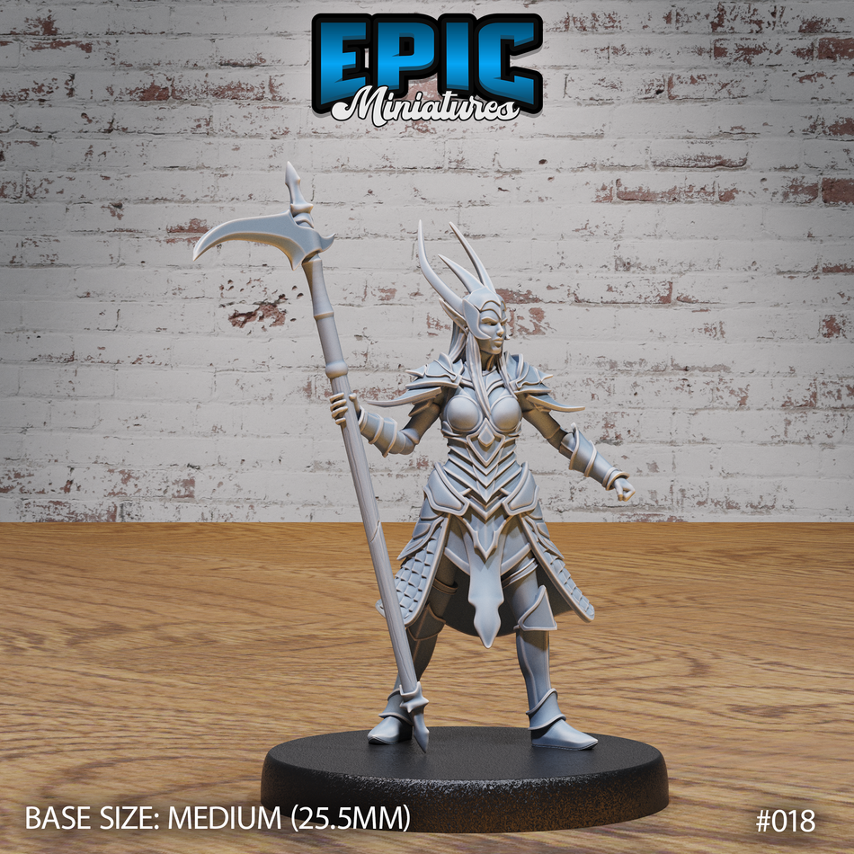 Dark Elf Army Large Scythe 3D Print