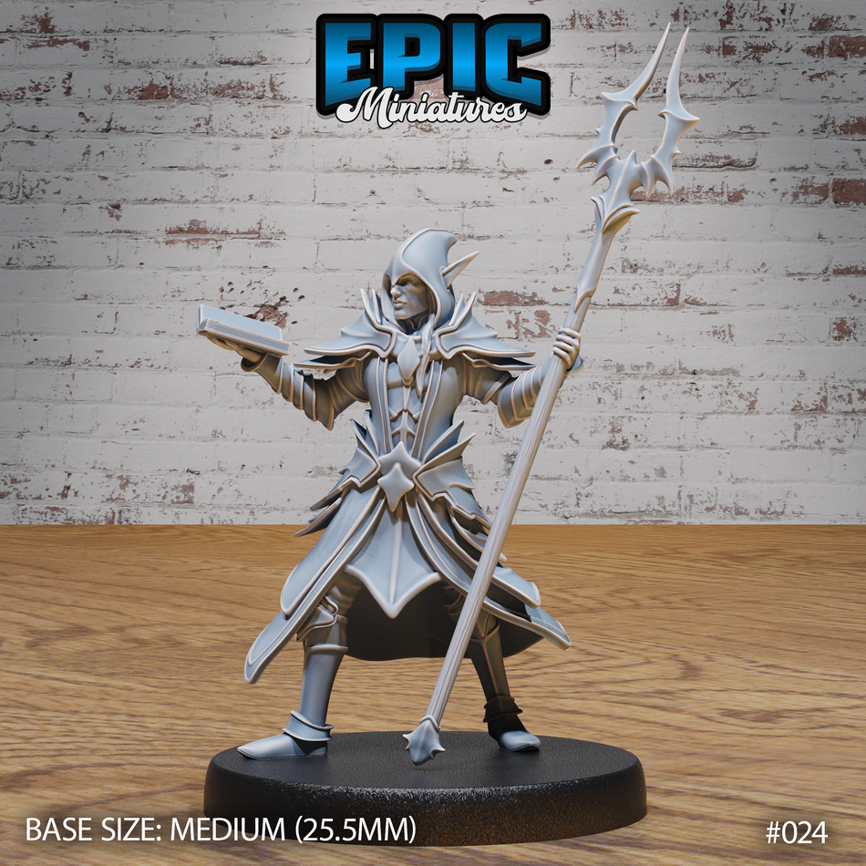 Dark Elf Army Wizard 3D Print