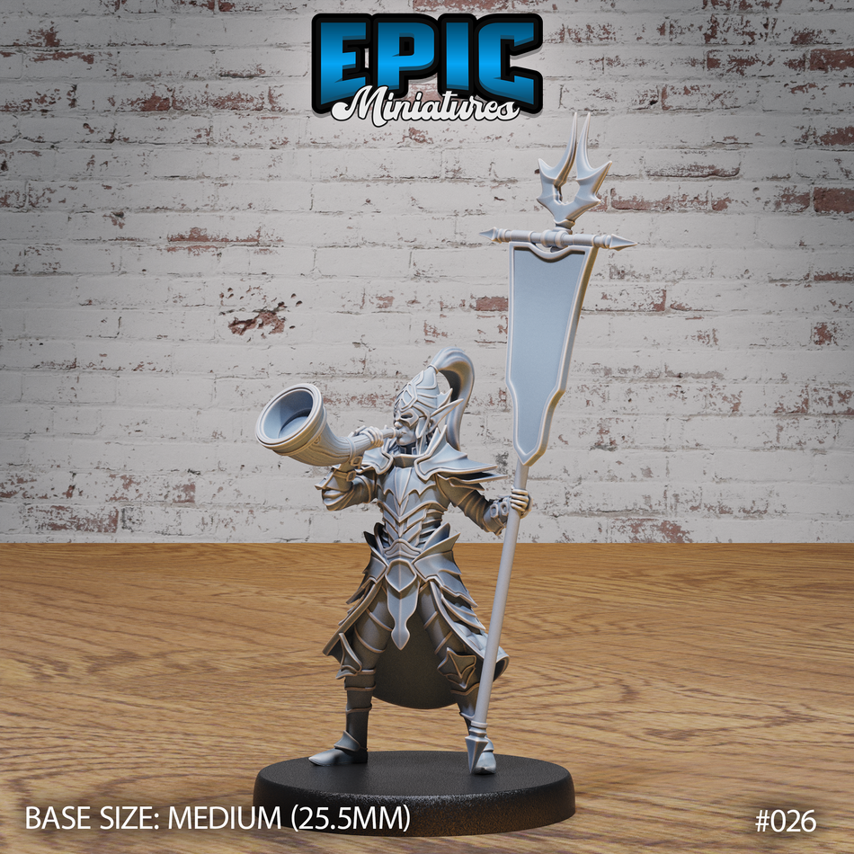 Dark Elf Army Battle Horn 3D Print