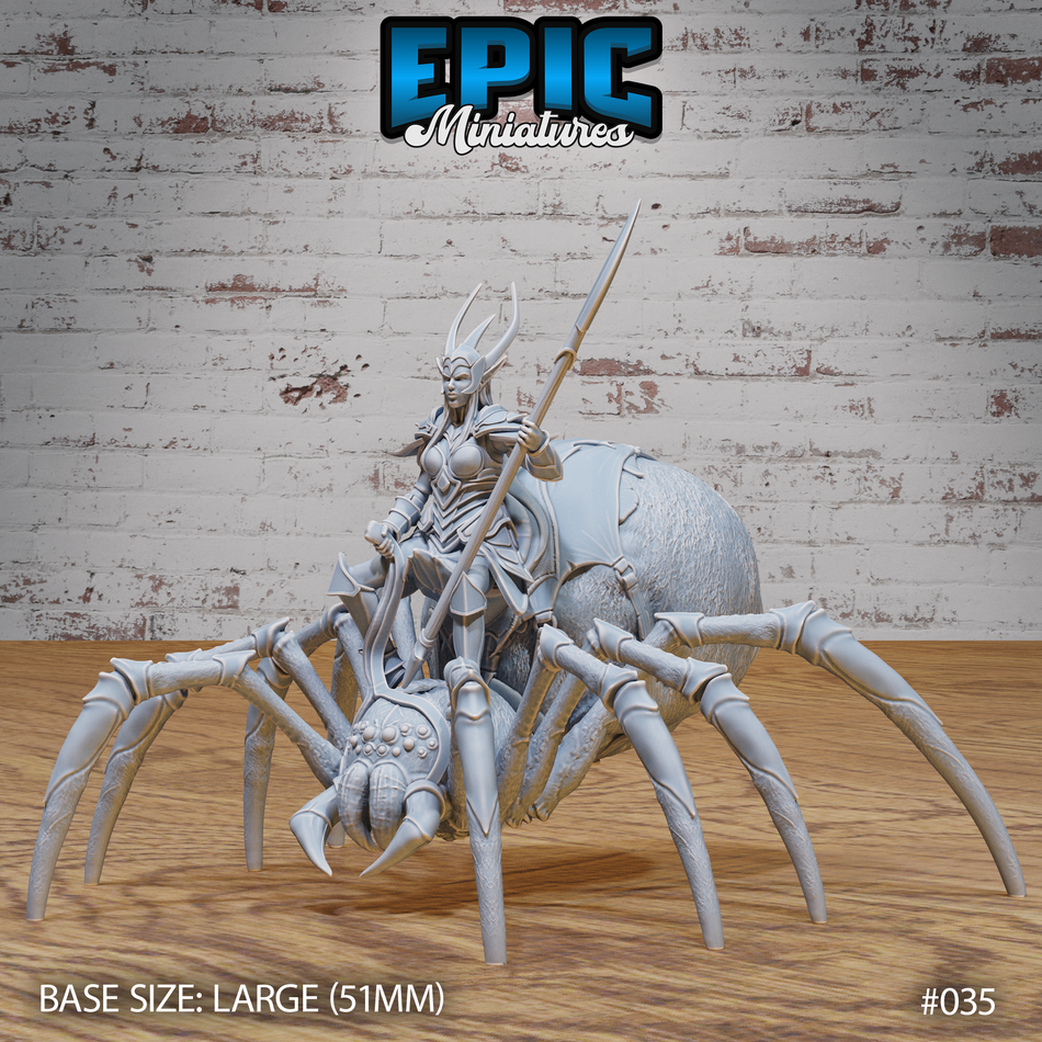 Dark Elf Spider Rider 3D Print