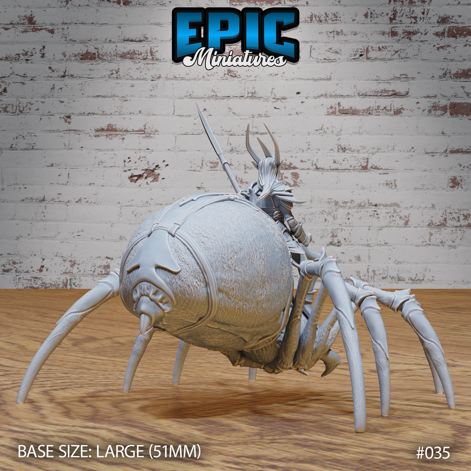 Dark Elf Spider Rider 3D Print