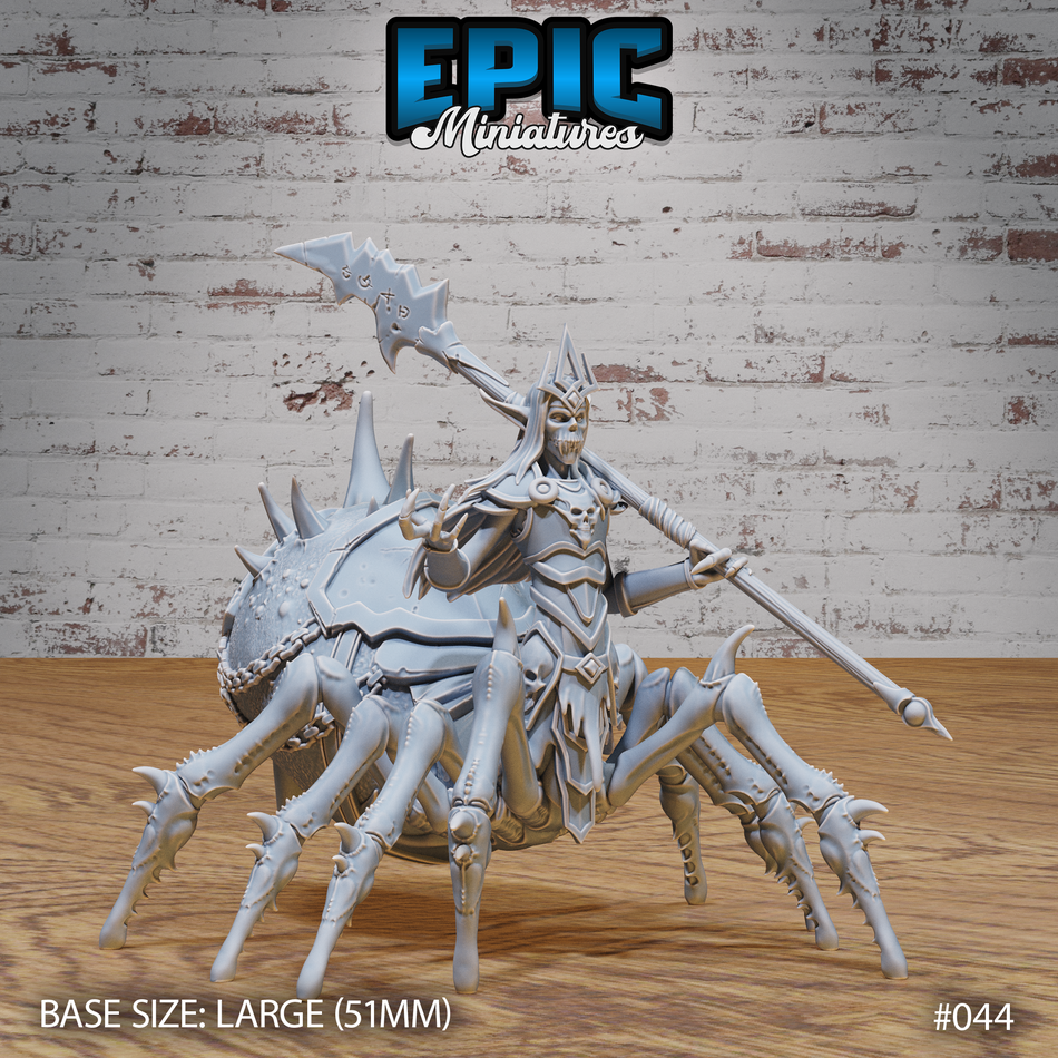 Dark Elf Drider Lich Lord 3D Print