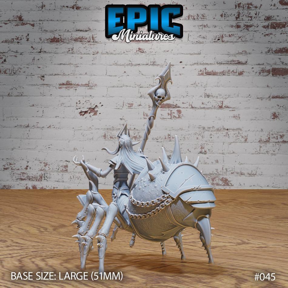 Dark Elf Drider Lich Lord Summoning 3D Print