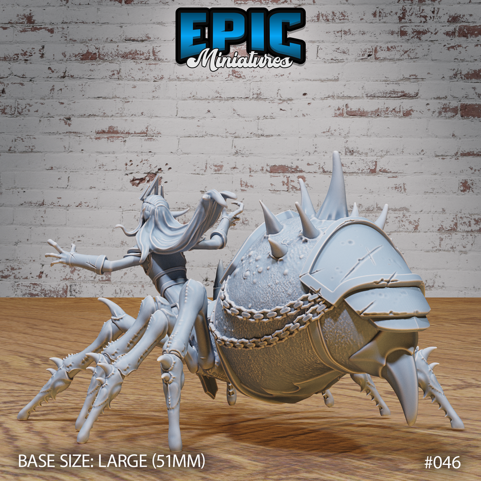 Dark Elf Drider Lich Lord Angry 3D Print