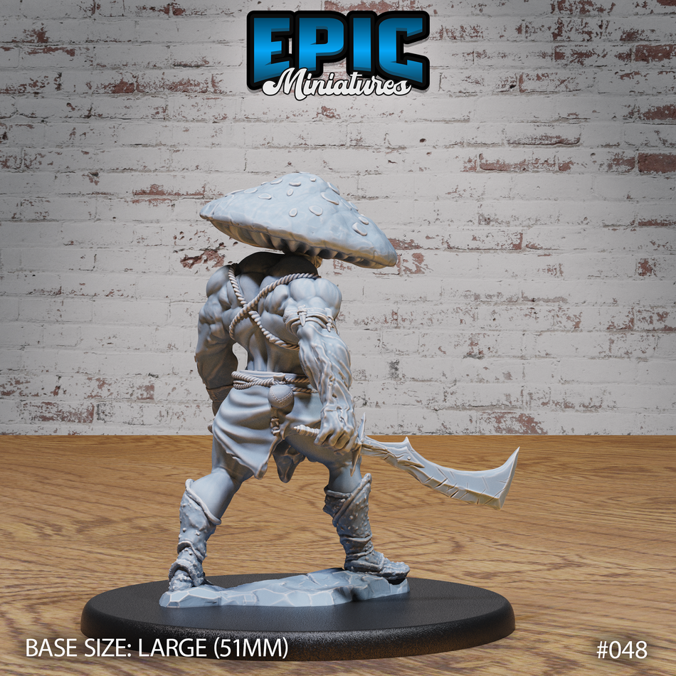 Dark Elf Mushroom Folk Barbarian 3D Print