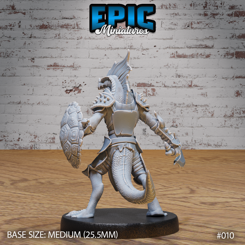 Lizard Folk Army with Axe & Shield