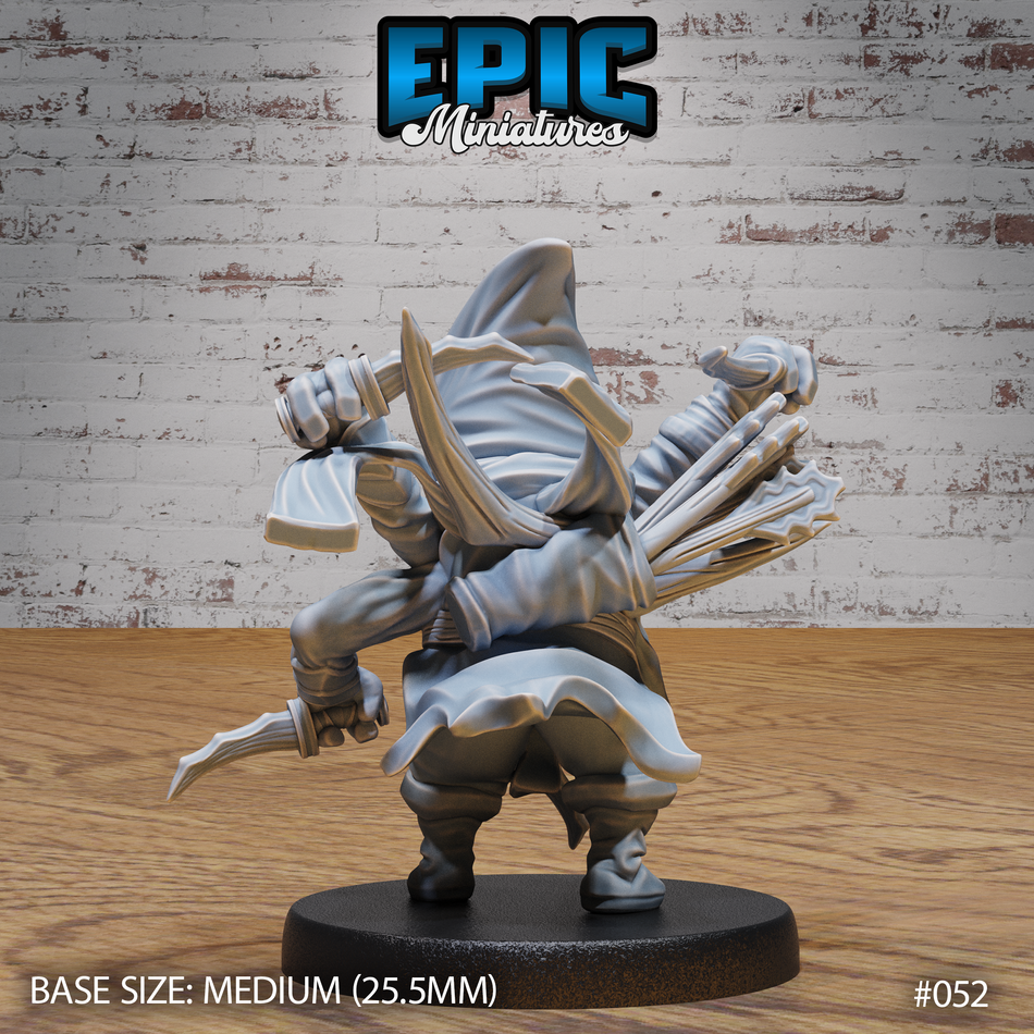 Dark Elf Spider Folk Assassin Attacking 3D Print
