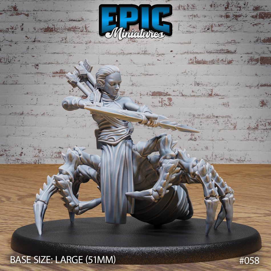 Dark Elf Drider Folk Archer 3D Print