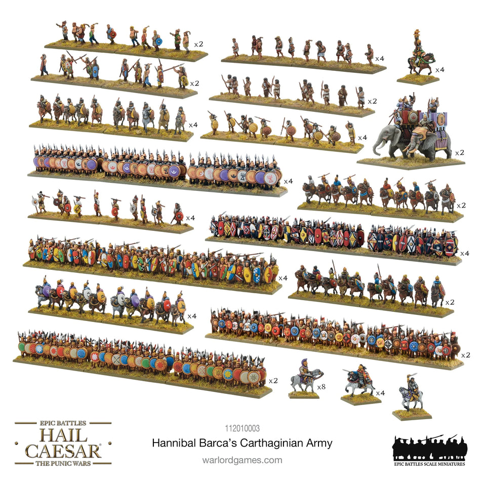 Hail Caesar Epic Battles(Punic Wars): Hannibal Barca's Carthiginian Army