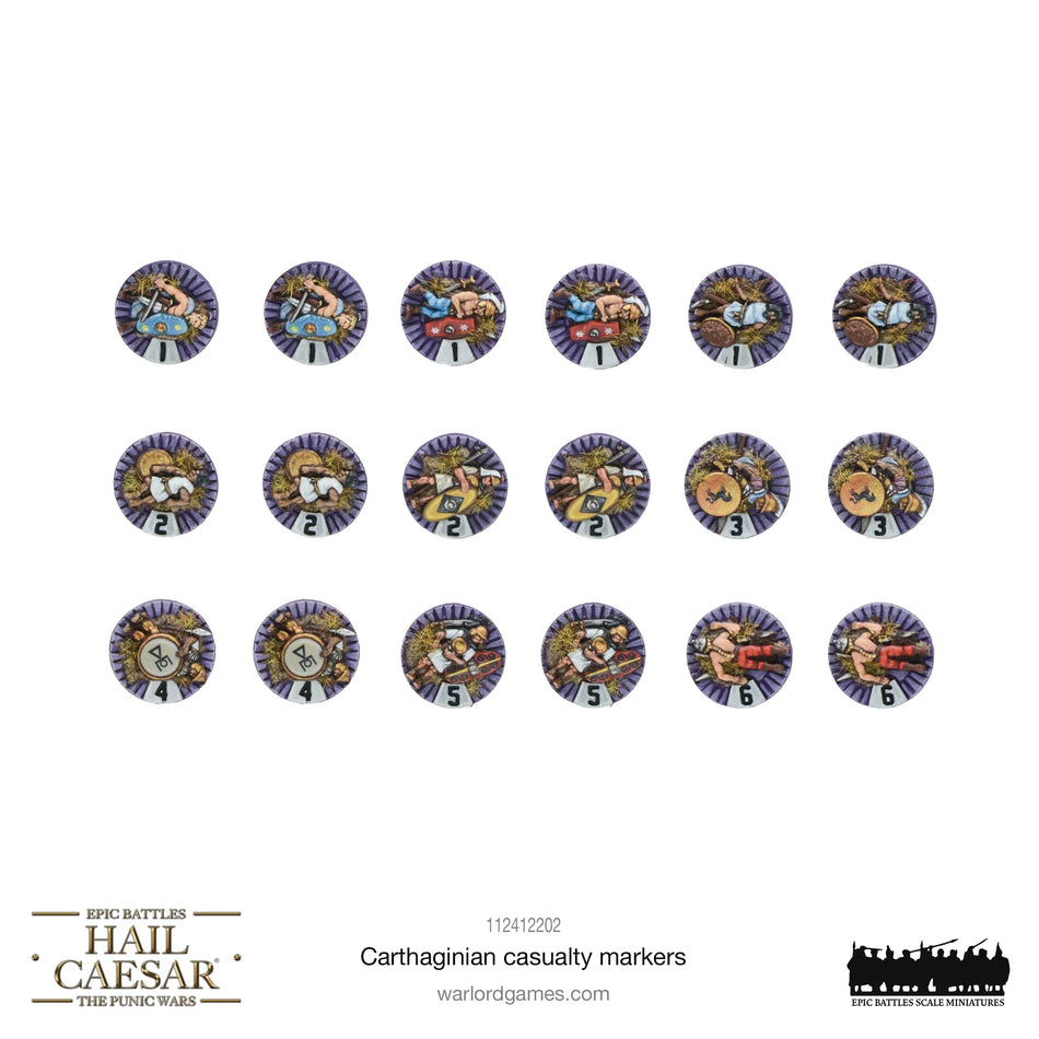 Hail Caesar Epic Battles - Carthaginian Casualty Markers