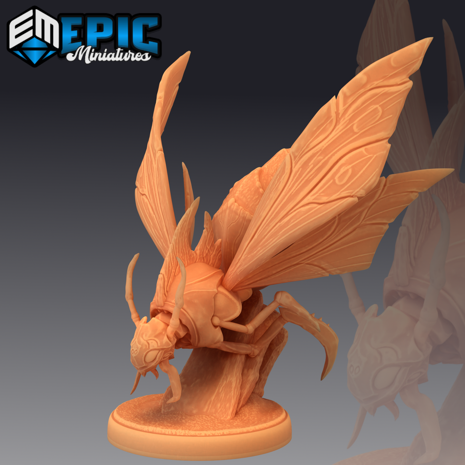 Giant Wasp Flying