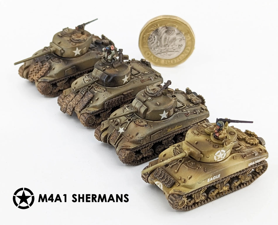 12mm WW2 Allied M4A1 Sherman