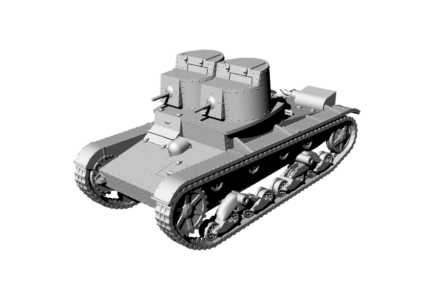 Soviet T26 Dual MMG