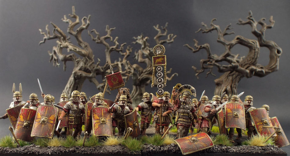 Early Imperial Roman Legionaries Attacking