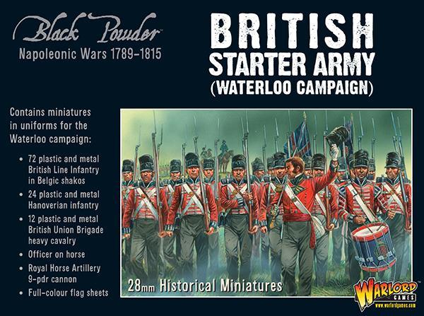 Black Powder  - Napoleonic British starter army (Waterloo campaign)