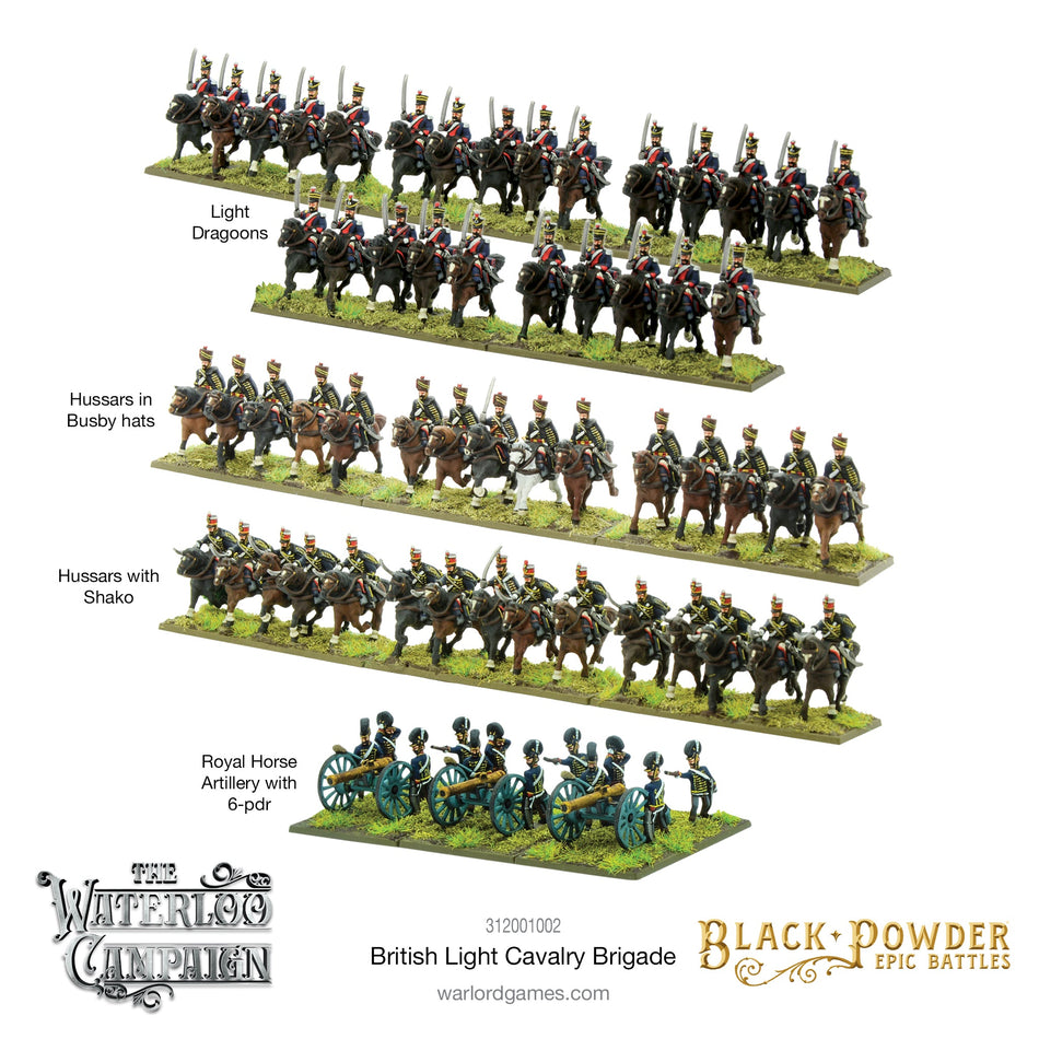 Black Powder Epic Battles Waterloo British Light Cavalry Brigade