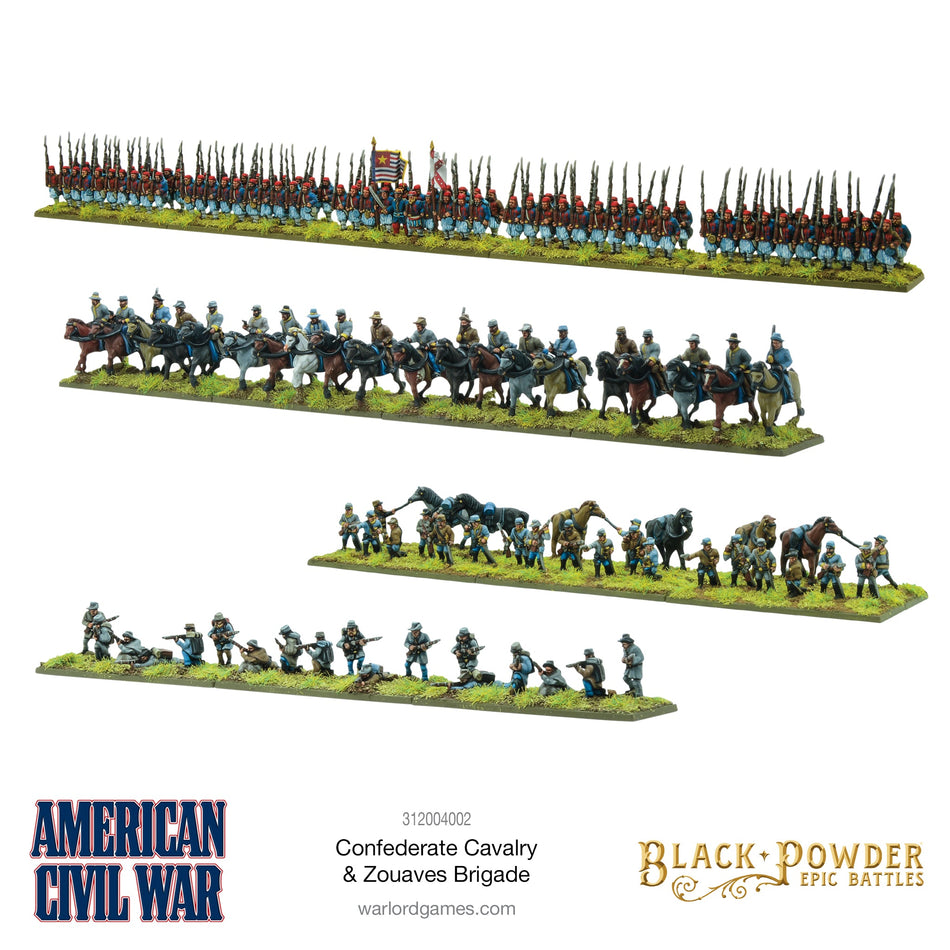 Black Powder Epic Battles American Civil War Confederate Cavalry and Zouaves