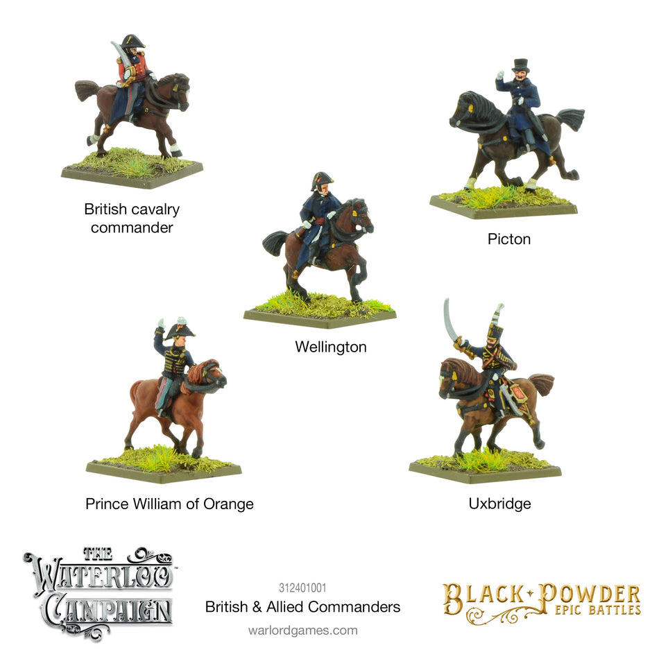 Black Powder Epic Battles Waterloo British and Allied Commanders