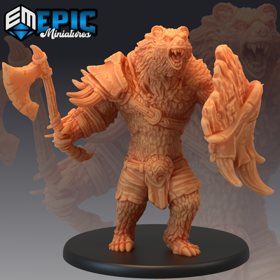 Werebear Warrior Axe & Shield