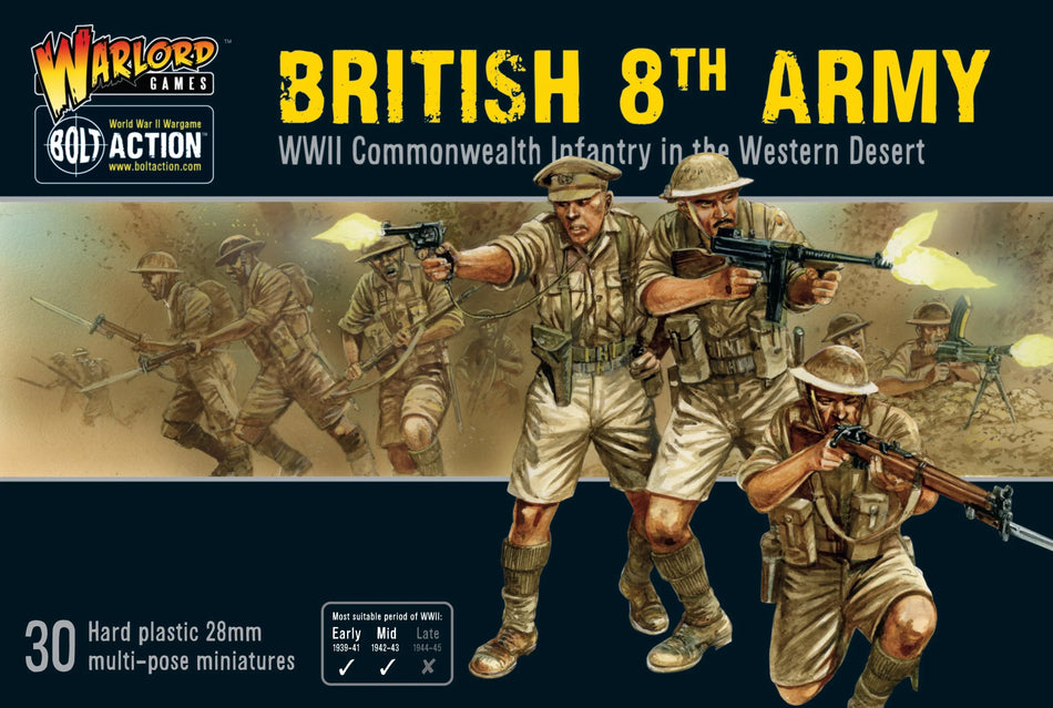Bolt Action British 8th Army Platoon