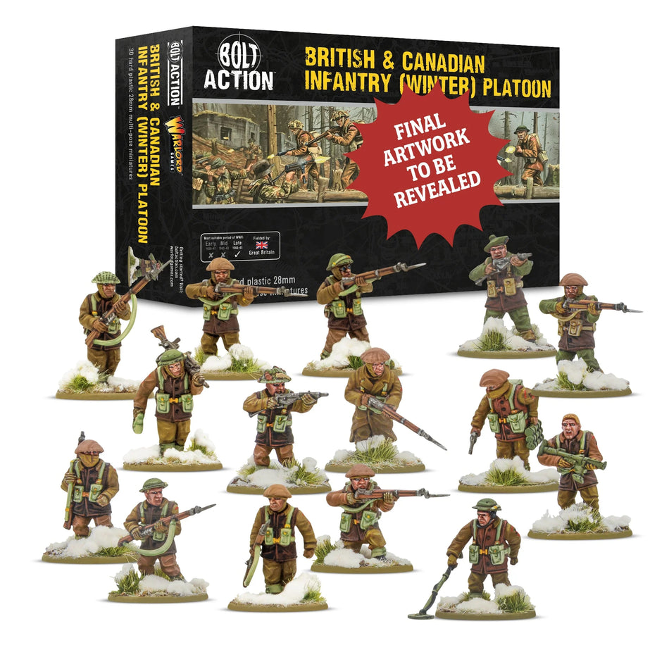 Bolt Action British & Canadian Infantry (Winter) Platoon (Pre-Order July 2025)